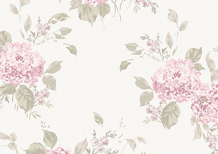 Shabby Chic by Rachel Ashwell Belle Hydrangea, Powder Pink - Twist&Fit Roman Blind - Image 7